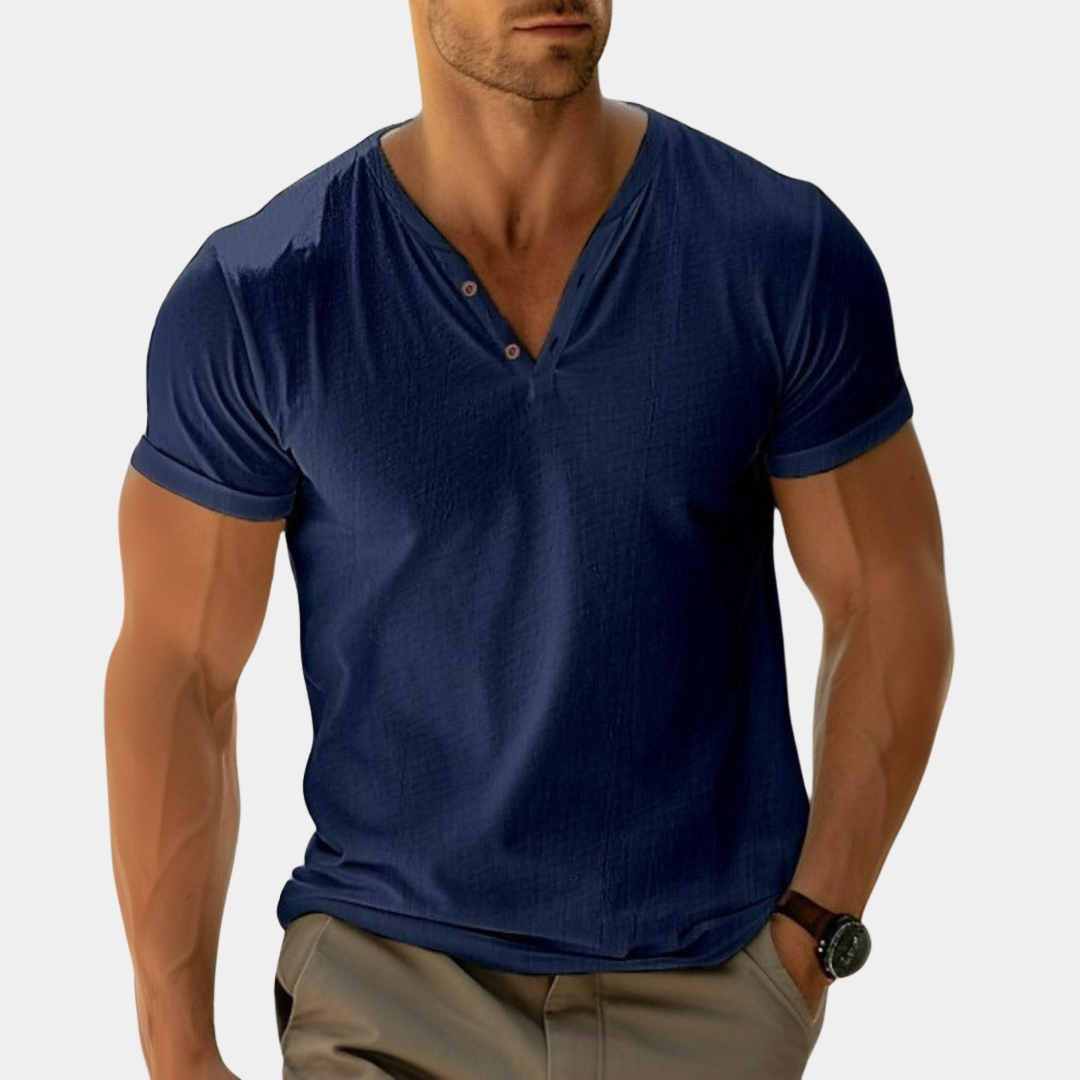 Milo | Heren T-Shirt | V-Hals
