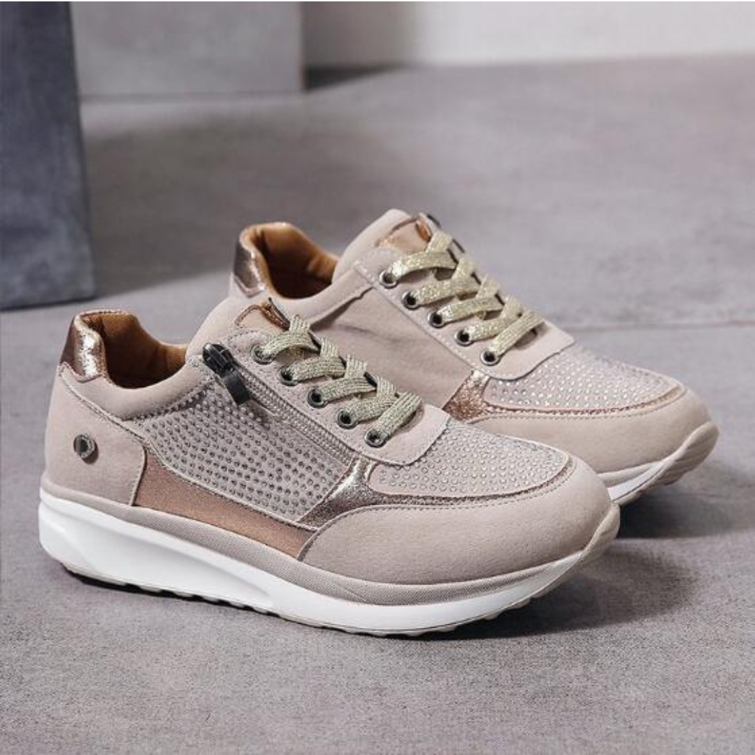 Mirella | Dames Orthopedische Sneakers | Schokabsorberend & Ritssluiting