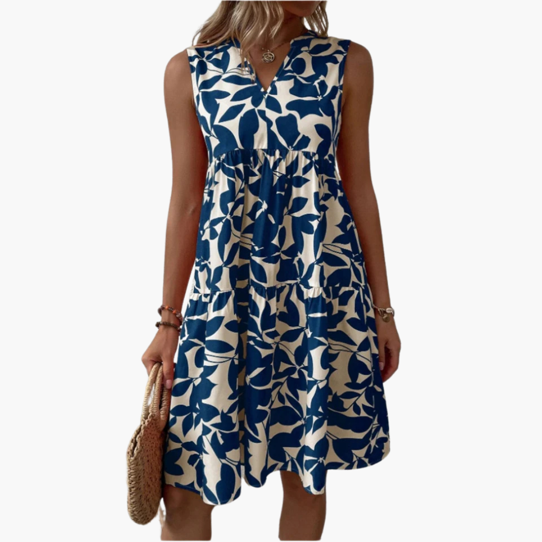 Charlotte | Dames Midi-jurk | Bloemenprint
