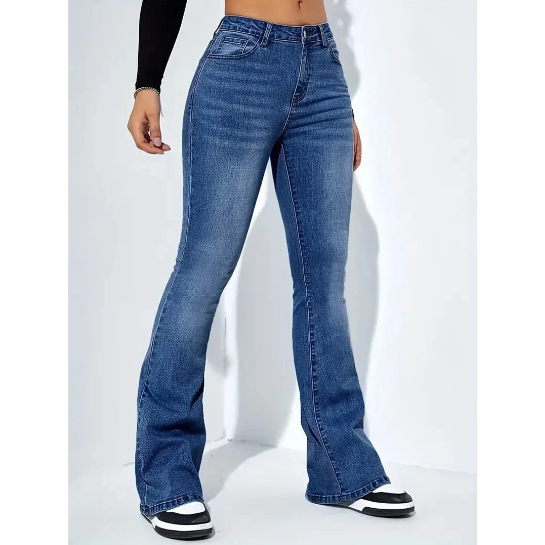 Melanie | Dames Jeans | Hoge Taille & Rechte Pasvorm
