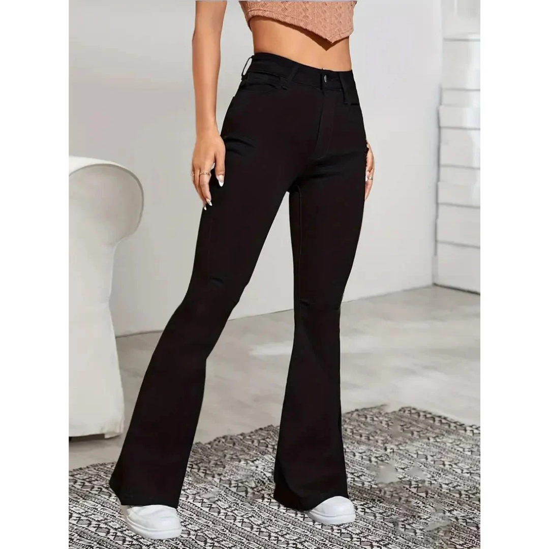 Melanie | Dames Jeans | Hoge Taille & Rechte Pasvorm