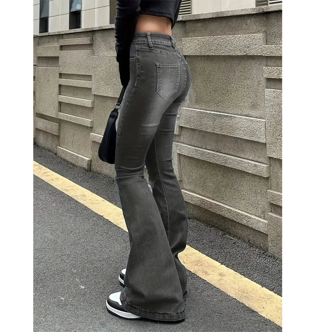 Melanie | Dames Jeans | Hoge Taille & Rechte Pasvorm