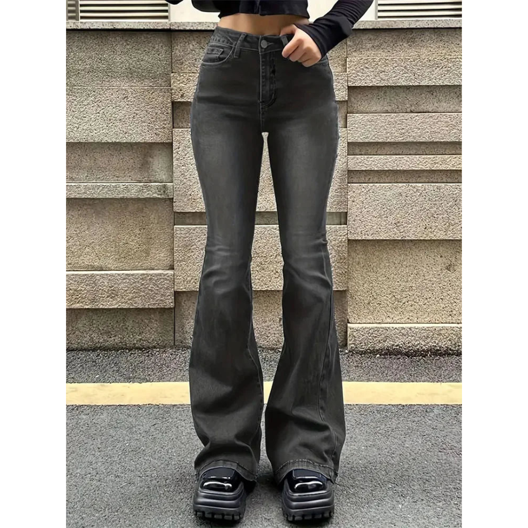 Melanie | Dames Jeans | Hoge Taille & Rechte Pasvorm