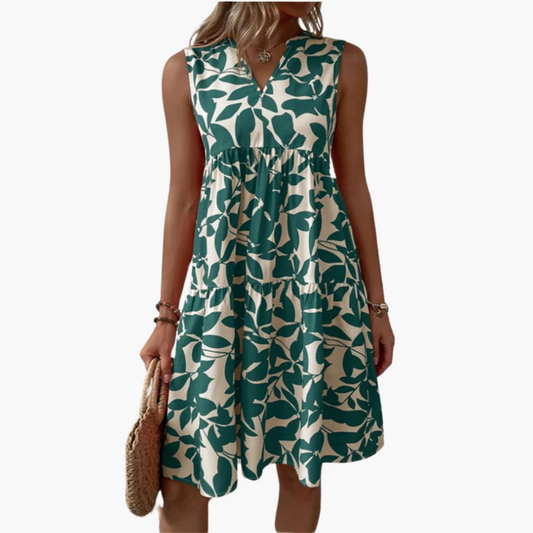 Charlotte | Dames Midi-jurk | Bloemenprint